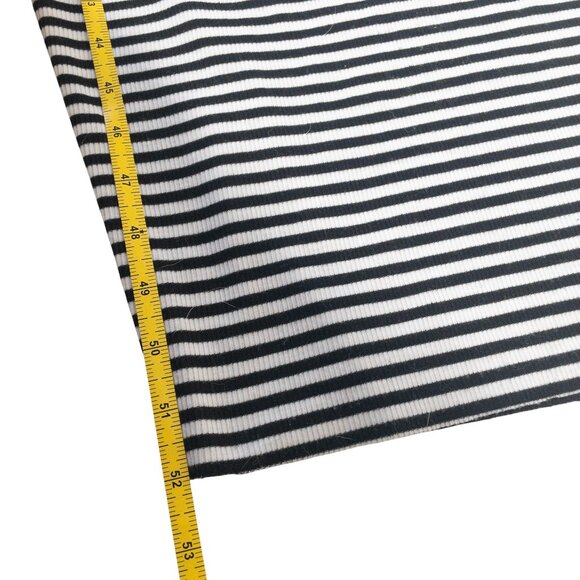 FP Beach Black and White Striped Dress SZ S Long Sleeve V Neck Henley - Picture 3 of 9